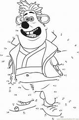 Flushed Away Toad Pages Coloring Dot Dots Connect Getdrawings Getcolorings sketch template