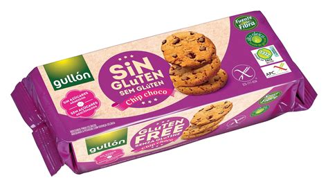 gullon gluten   added  vegan sugar chip choco cookies  slim  smart