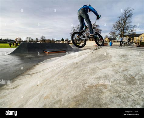 kelso scotland uk  dec  opening  public skate park