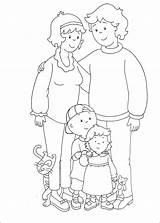 Caillou Family Coloring Pages Printable Categories sketch template
