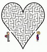 Maze Labyrinthe Valentines Labirint Jeux Mazes Enfants Labyrinth Strani Labirinti Giochi Colorat Divers Zum Goldene Printactivities Desene Planse Labirin Livret sketch template