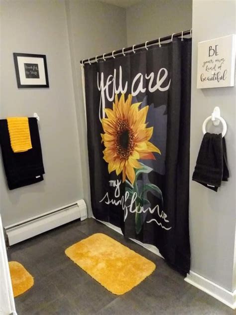 sunflower guest room   bright bathroom decor sunflower home