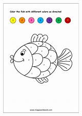 Worksheets Color Printable Recognition Numbers Number Colors Megaworkbook Worksheet Coloring Fish Kids Preschool Math Shapes Kindergarten Pages Activities Printables Given sketch template