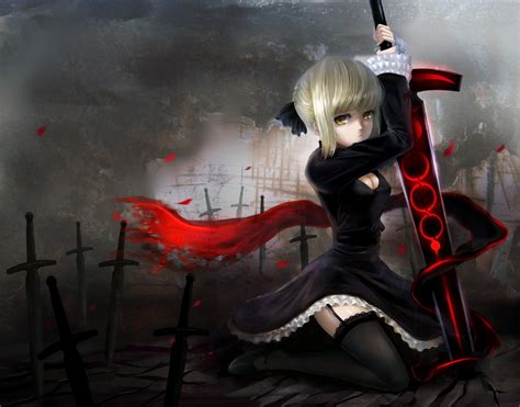 Women Anime Saber Alter Fate Series Sexy Anime Wallpapers Hd