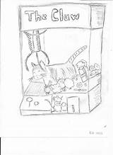 Claw Machine Drawing Drawings Piggy Karen Melvin Book Claws sketch template