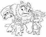 Trollhunters Coloring Troll Pages Hunters Jim Jr Lake Tv Series Template sketch template