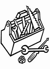 Tools Construction Coloring Pages Clipart sketch template