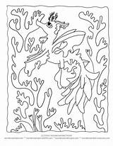 Coloring Pages Dragon Sea Sheets Kelp Seaweed Under Printable Seahorse Leafy Creatures Cartoon Kids Silhouette Print Getcolorings Ll Wonderweirded Nature sketch template