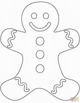 Gingerbread Coloring Man Pages Printable Plain Drawing Christmas Cookie Sheet Girl Lebkuchenmann Template Men Clipart Outline Ginger Color Colouring Vorlage sketch template