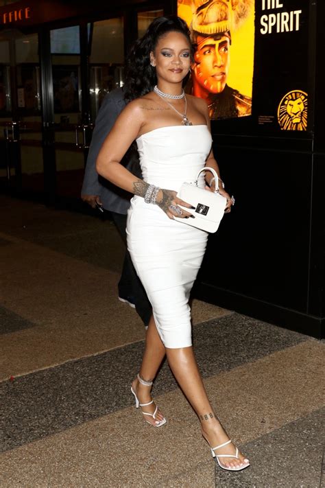 Rihanna Sexy White Dress