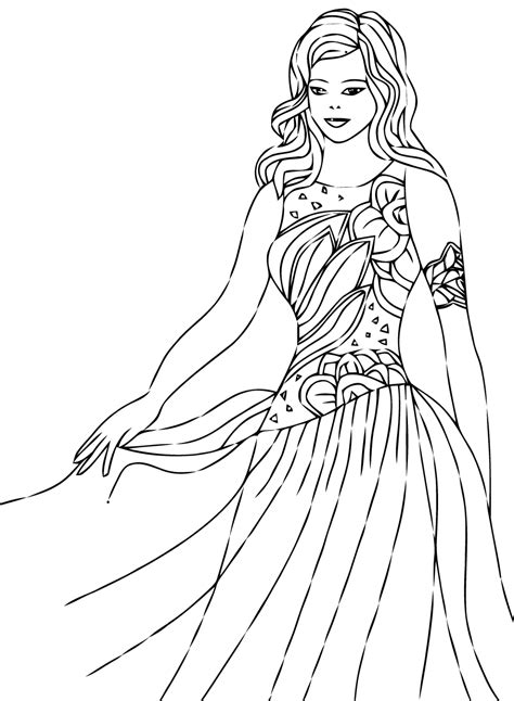 princes fairy coloring page