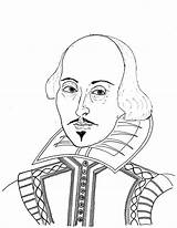 Shakespeare Drawing William Writers Sketches Getdrawings sketch template