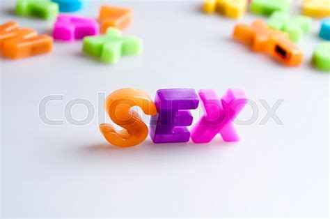 Sex Word Made By Color Letters Stock Image Colourbox
