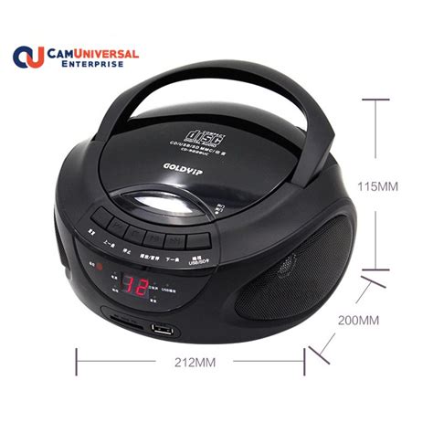 portable radio cd player usb player  bluetooth  educational cd black shopee malaysia