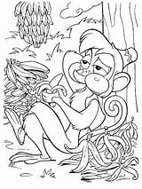 Coloring Pages Abu Aladdin Lots Eat Disney sketch template