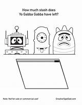 Next Yo Coloring Whatever Gaba Colouring Pages Sheets Printable Sheet Activities sketch template