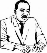 Coloring Luther Martin King Jr Pages Dr Drawing Printable Kids Mlk Print Clipart Color Silhouette Para Cartoon Easy Children Getdrawings sketch template