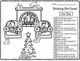 Following Directions Coloring Worksheets Winter Template sketch template