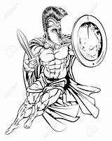 Warrior Spartan Roman Drawing Soldier Greek Sketch Drawings Getdrawings Paintingvalley sketch template