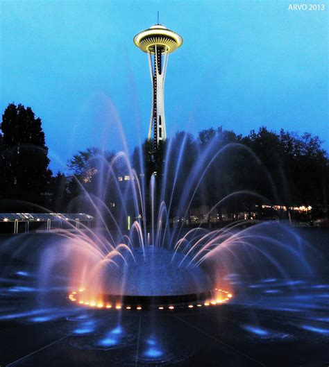 international fountain  space needle  international flickr