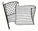 Flag American Coloring Original Comments Pages sketch template