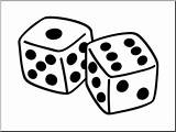 Dice Clipart Rolling Clip Clipartmag sketch template