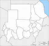 Sudan Map Blank Boundaries Outline Maps sketch template