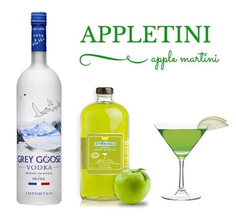 grey goose appletini apple martini t set vodka sweet