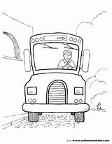 Driver Bus Coloring Pages Color Drawing Getdrawings Printable Getcolorings sketch template