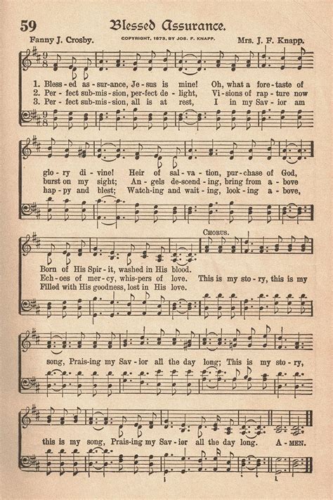 printable vintage hymns sheet  rose clearfield