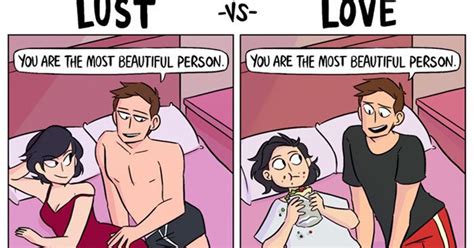 the difference between lust and long time love as told in comics