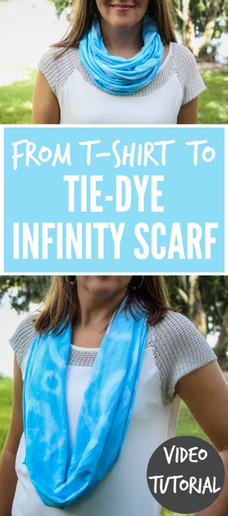 tie dye infinity scarf video tutorial  thinking closet