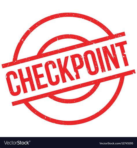checkpoint rubber stamp royalty  vector image