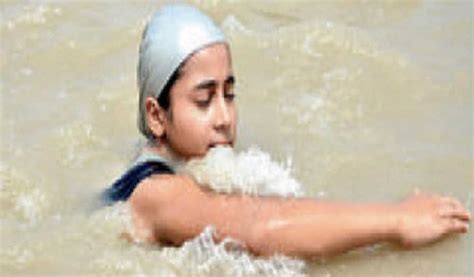 girl 11 to swim 550km for clean ganga