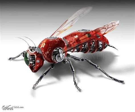insect drone camera robot animal futuristic technology robot concept art