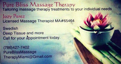 pure bliss massage therapy posts facebook