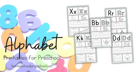 alphabet  preschool printables