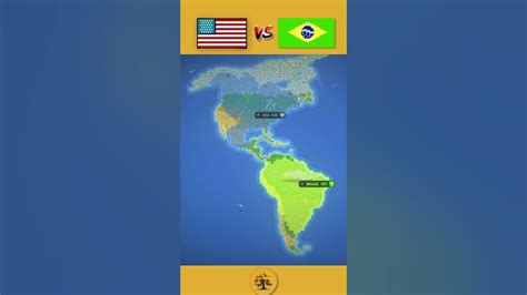 Worldbox Usa Vs Brazil 1500 Years Shorts Youtube