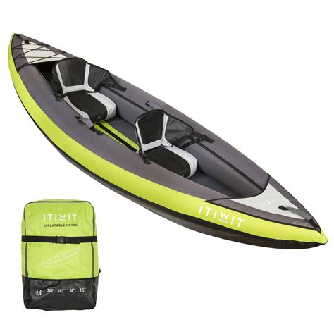 canoe kayak gonflable de randonnee  places vert itiwit decathlon