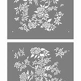Chinoiserie sketch template