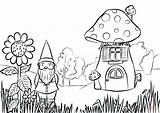 Coloring Garden Gnome Pages Printable Fairy Preschool Adults Gardening Gnomes Color Drawing Print Sketch Beautiful Getdrawings Colorings Getcolorings Draw Puzzle sketch template