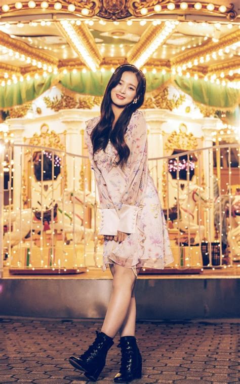 oh my girl visit the merry go round at night in their