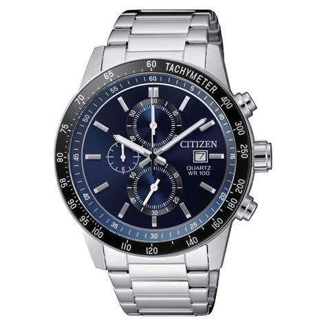 citizenmens chronograph stainless steel bracelet