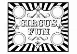 Circus Printables Clipart Party Carnival Printable Coloring Ticket Birthday Tickets Template Invitation Cliparts Fun Color Catch Kids Catchmyparty These Check sketch template