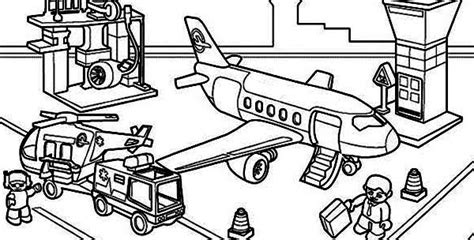airport coloring sheets coloring pages