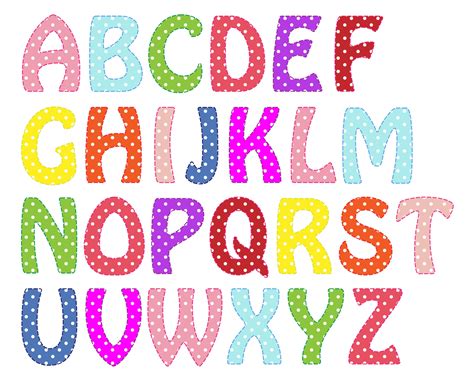 individual colorful alphabet letters printable