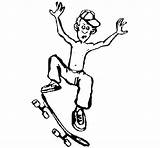Skateboard Coloring Coloringcrew Colorear Book Gif sketch template