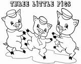 Coloring Pigs Preschool sketch template