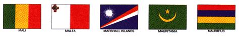 mali through mauritius flags of all countries mali malta