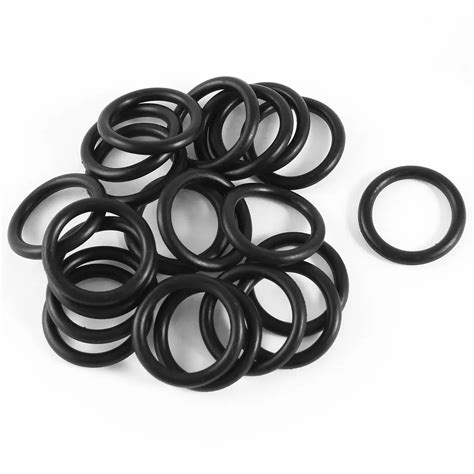 uxcell  pcs mm diameter mechanical black rubber  ring oil seal gaskets id mm mm mm